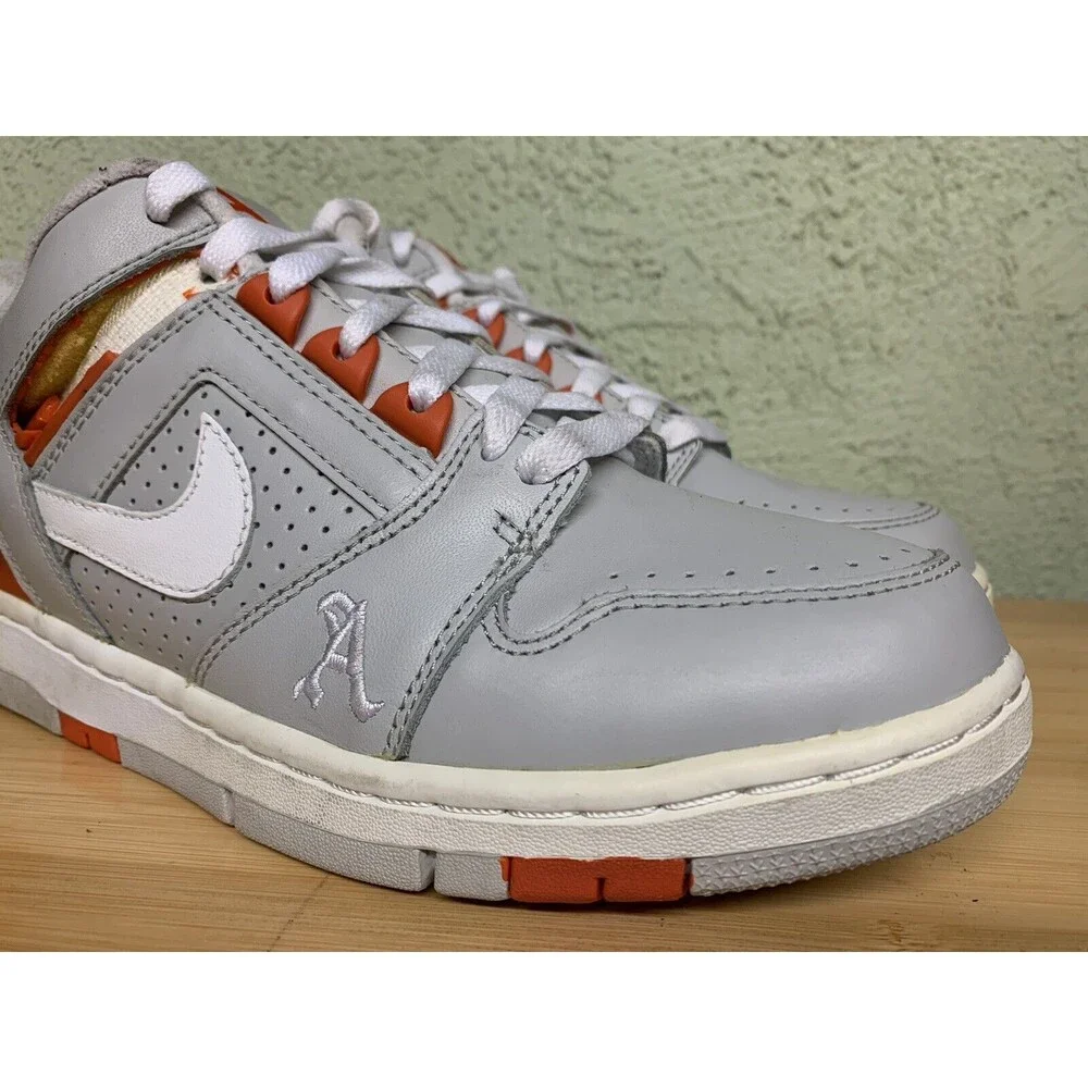 NIKE AIR FORCE 2 II GREY ORANGE 305602-013 ALPHA PHYSICAL CLUB terminator Sz 8.5